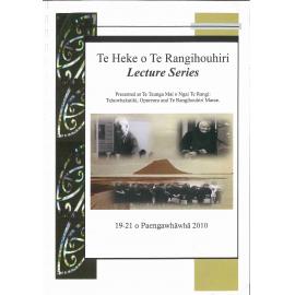 Te Heke o Te Rangihouhiri - Lecture series