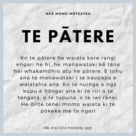 Ngā Momo Mōteatea - Te Pātere