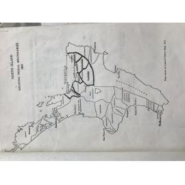 Maps: Showing Mataatua Tribal Boundaries from 1869