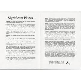 Te Heke o Te Rangihouhiri: Significant places