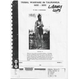 Tribal Warfare in Tauranga (1600 - 1850), Gudgeon, Walter E.